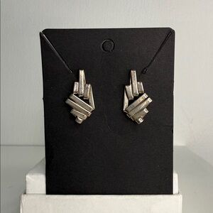 Pierced Sterling Silver Women's Earrings